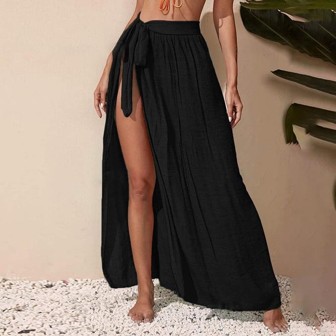 Dames Schort Badpakken Zomer Strand Wikkelrok Badpak Damesjurk one size brown