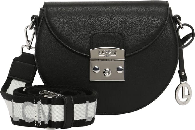 L.CREDI Filippa schoudertas 20 cm - Dames - schwarz-grau