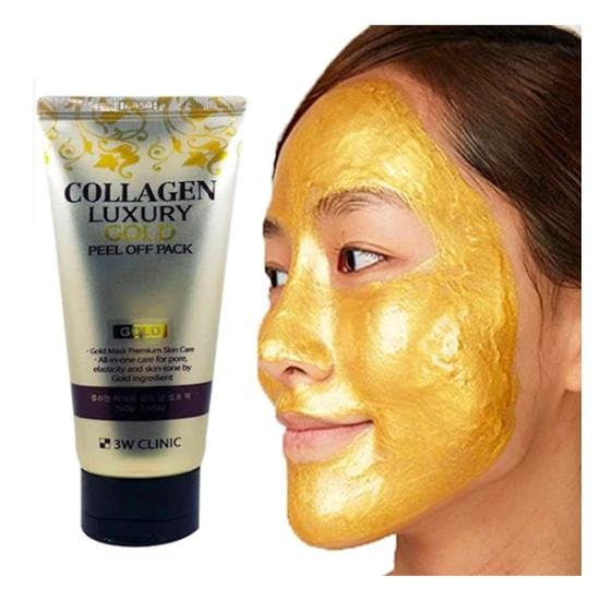 3W CLINIC Collagen Luxury Gold Peel Off Pack 100g #3pcs beige