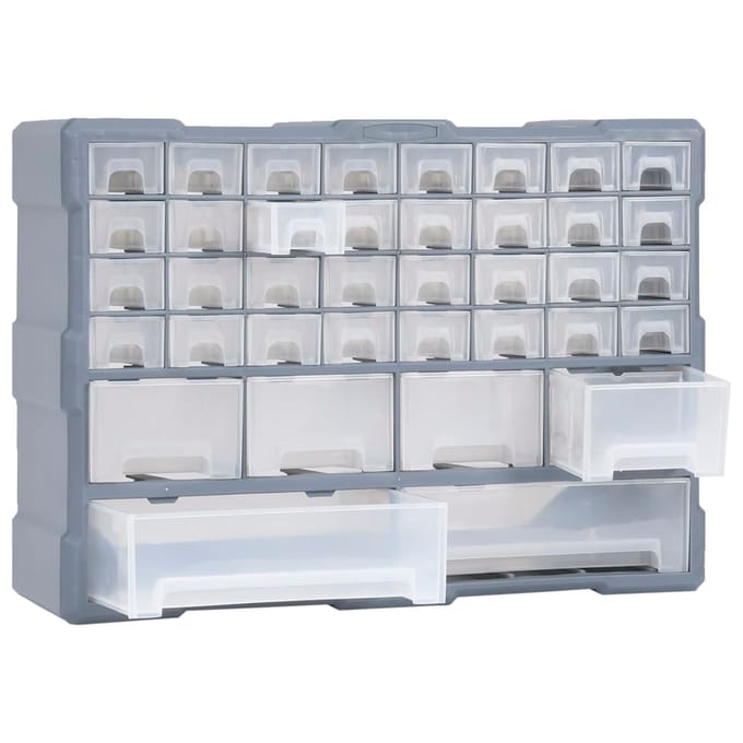 vidaXL - Organiser - met - 38 - lades - 52x16x37,5 - cm