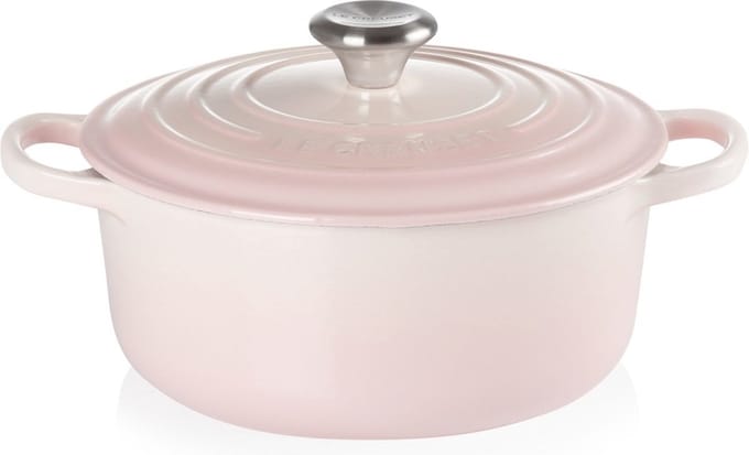 Le Creuset Signature Braadpan Shell Pink 24cm