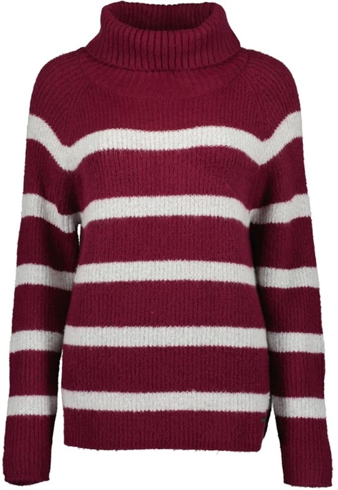 Blue Seven - Trui 248055 rood/wit streep met col - maat 46