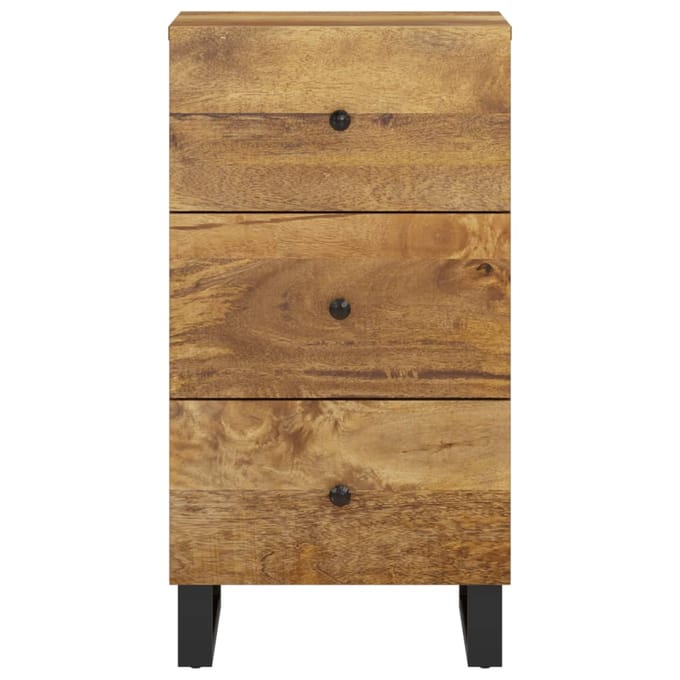 vidaXL - Dressoir - met - 3 - lades - 40x33,5x75 - cm - massief - mangohout