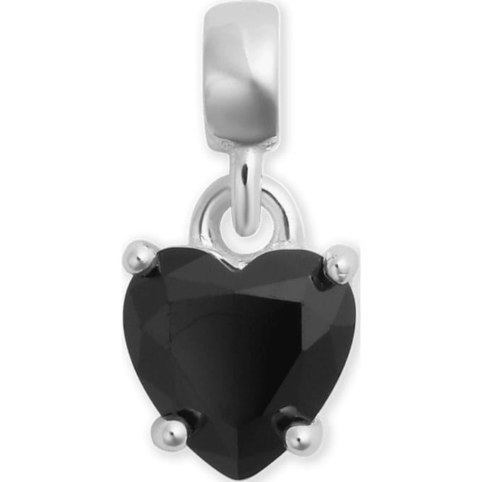 Daniel Wellington DW Charm Heart Crystal 12x6mm Silver/Black
