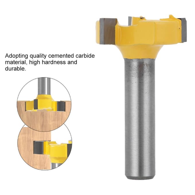 3-snijder T-gleuf 8mm schacht bovenfreesbit houtbewerking freesgereedschap accessoires 8mm schacht 8x14