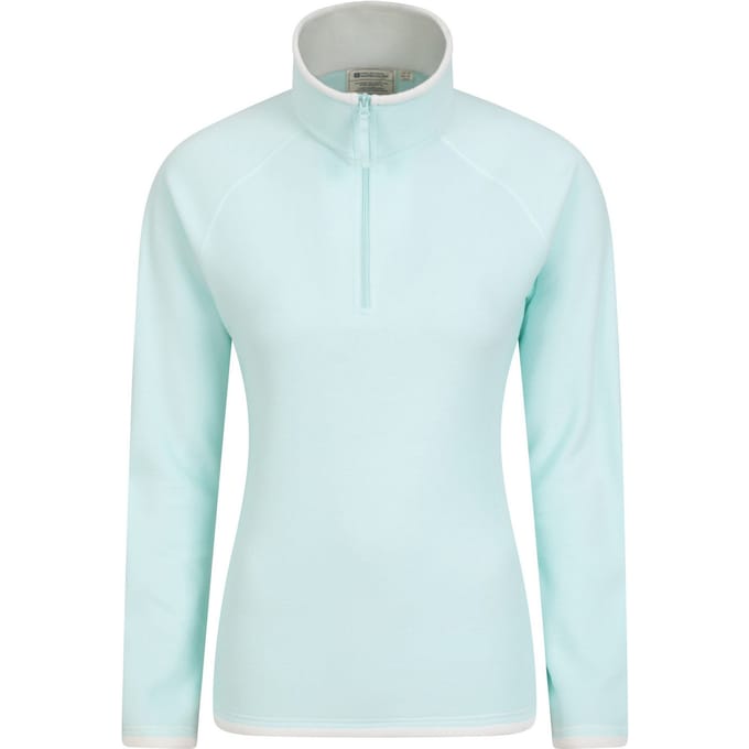 Mountain Warehouse Dames/Dames Montana Half Zip Fleece Top (Munt)