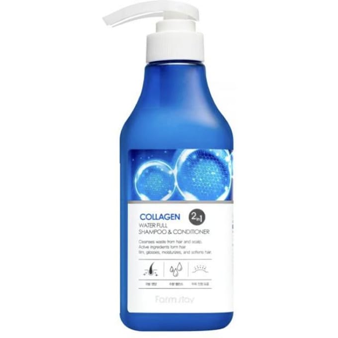 Farmstay - Collagen Water Full Shampoo & Conditioner 530ml