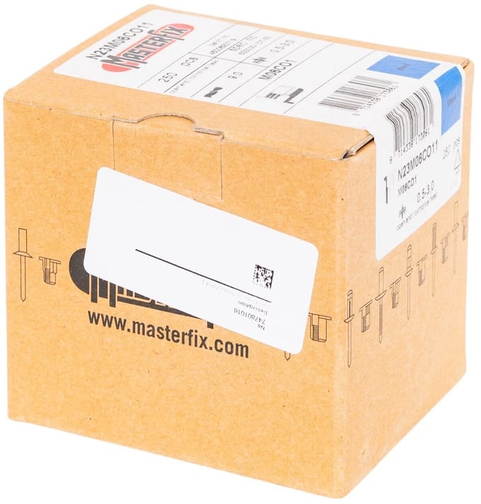 Verzinkte blindklinkmoeren (BKM) M6 250 st MW Tools RIALU6-B250