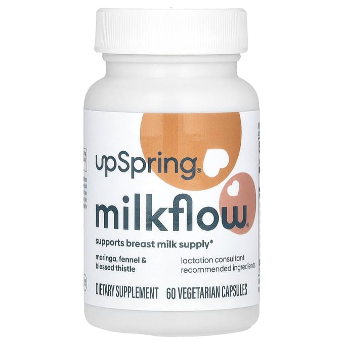 UpSpring, MilkFlow, 60 Capsules Végétales