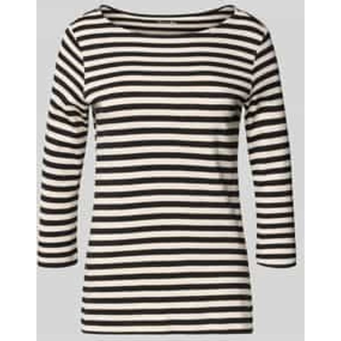 Shirt met 3/4-mouwen en ronde hals