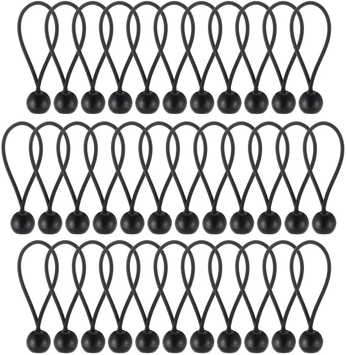 Dailygoods- Bungee Spanbal 10 cm - Elastisch Touw - Duurzaam - Draagbare Haak - Voor Dekzeilen/Tenten - Weerbestendig - Bungee Cord