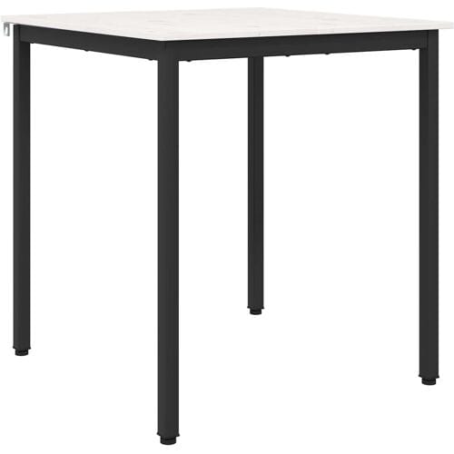 vidaXL - Eettafel - Wit - 70 - x - 70 - x - 75 - cm - Massief - grenenhout