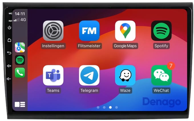 CarPlay autoradio geschikt voor Fiat Bravo (2006 t/m 2017) | 9 inch | Android 16 | Draadloos Apple CarPlay & Android Auto | 2GB + 32GB | QuadCore processor | Denago DNG-A178 | 2025 model | 2006 2007 2008 2009 2010 2011 2012 2013 2014 2015 2016 2017 |