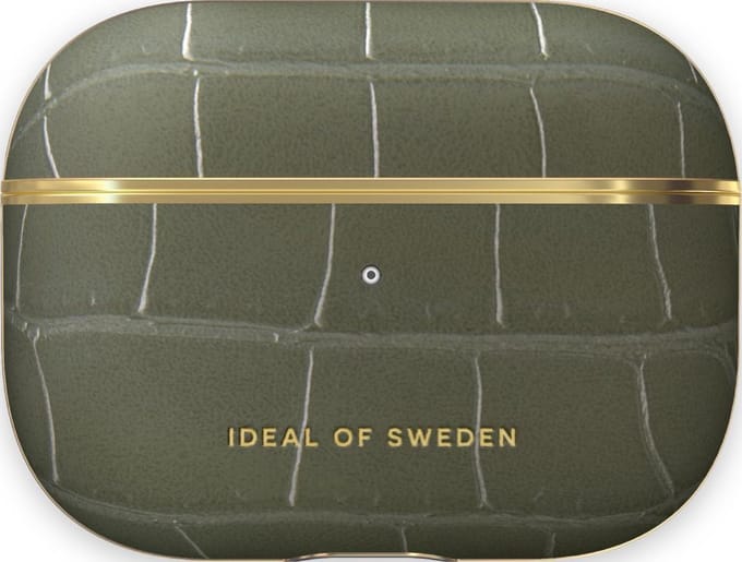 Ideal of Sweden AirPods Case PU Pro Khaki Croco