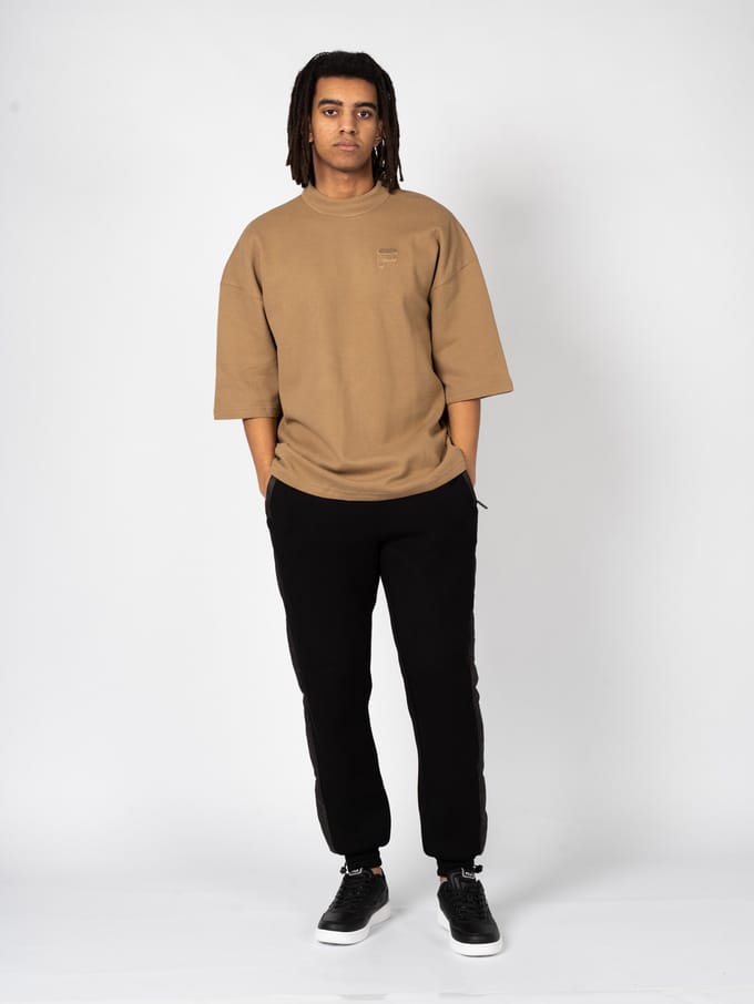 Fila T-shirt Kimono Oversize Mannen bruin