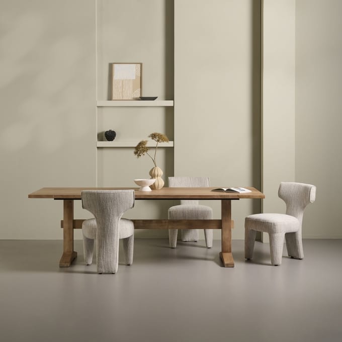 Eettafel Chaves - Hout - Bruin - 240 x 76 x 100 cm (BxHxD)