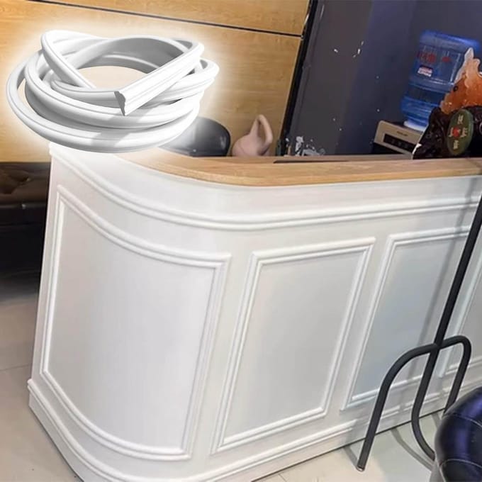 Deur Boog Molding - Decoratieve Trim - Interieur Decoratie - Flexibel PVC - 1 Meter Lengte - Wit