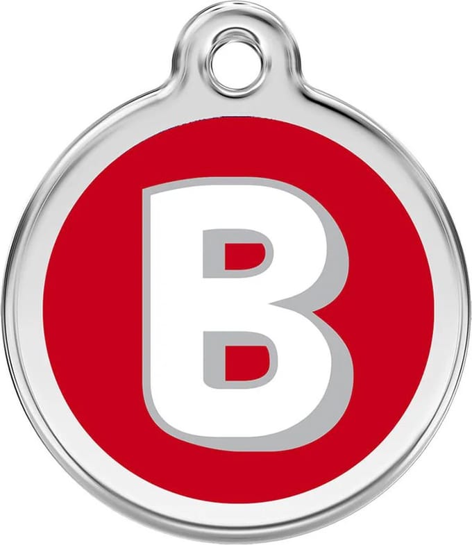 Red Dingo Hondenpenning 20 mm letter B