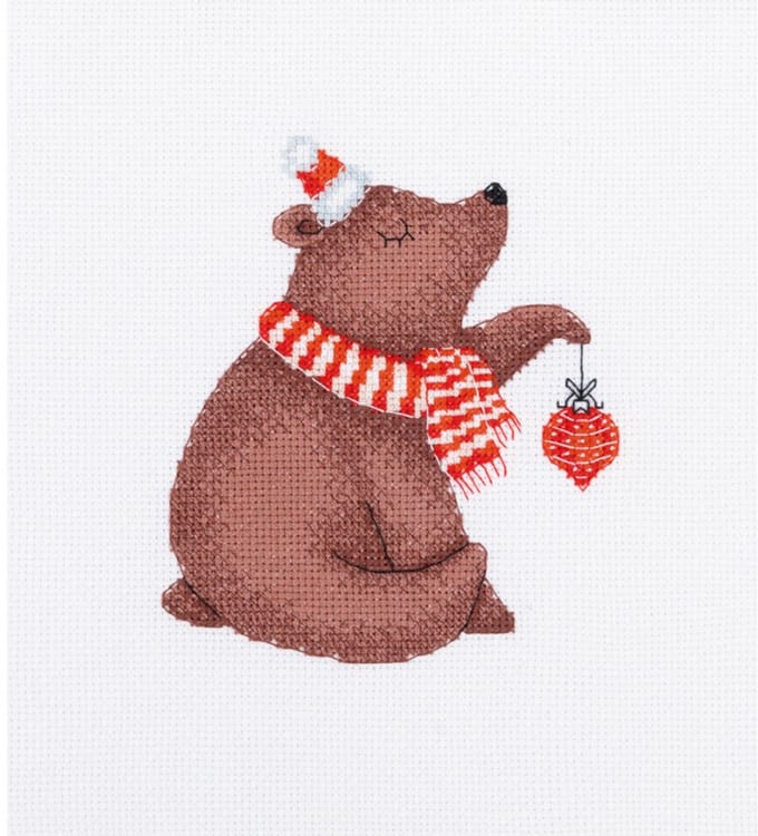 Borduurpakket New Year's bear - Nieuwjaar Beer - PANNA