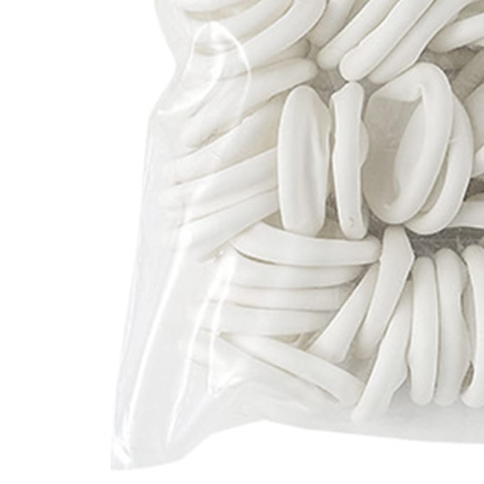 100 Stuks Wegwerp Vingerhoedjes Rubberen Covers Slijtvast Antislip Verdikking voor Elektronische white