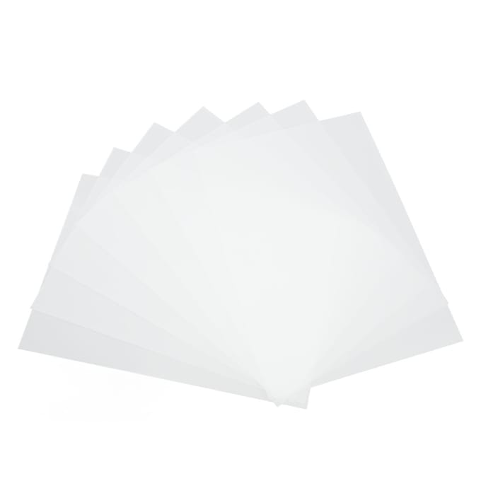 Inbindkaft Duurzaam 50 vel Transparant PVC Uitstekende afwerking A4 Inbindfolie voor inbinden white