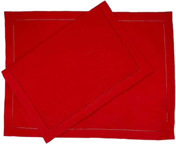 Ebba placemat red, set van 2