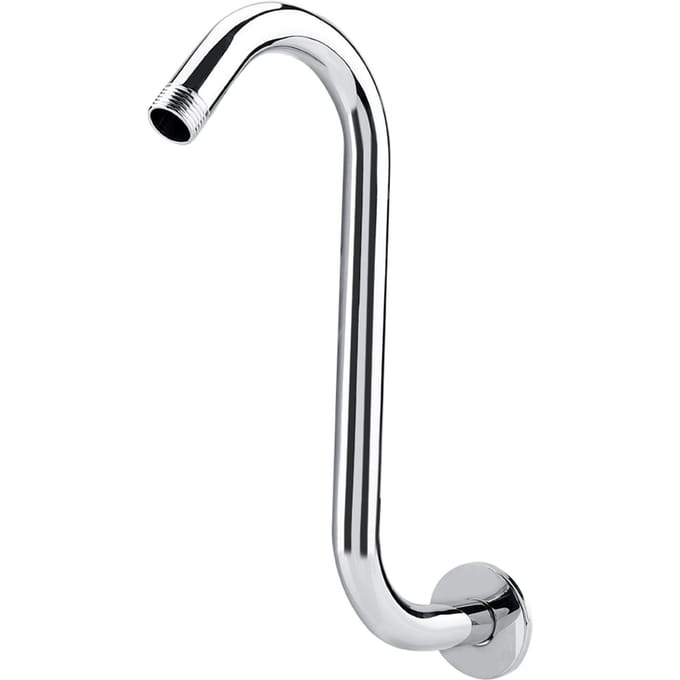 Badkameraccessoire 8 inch 201 Roestvrij Staal Hoge Verhoging S-vormige Doucheverlengingsarm white