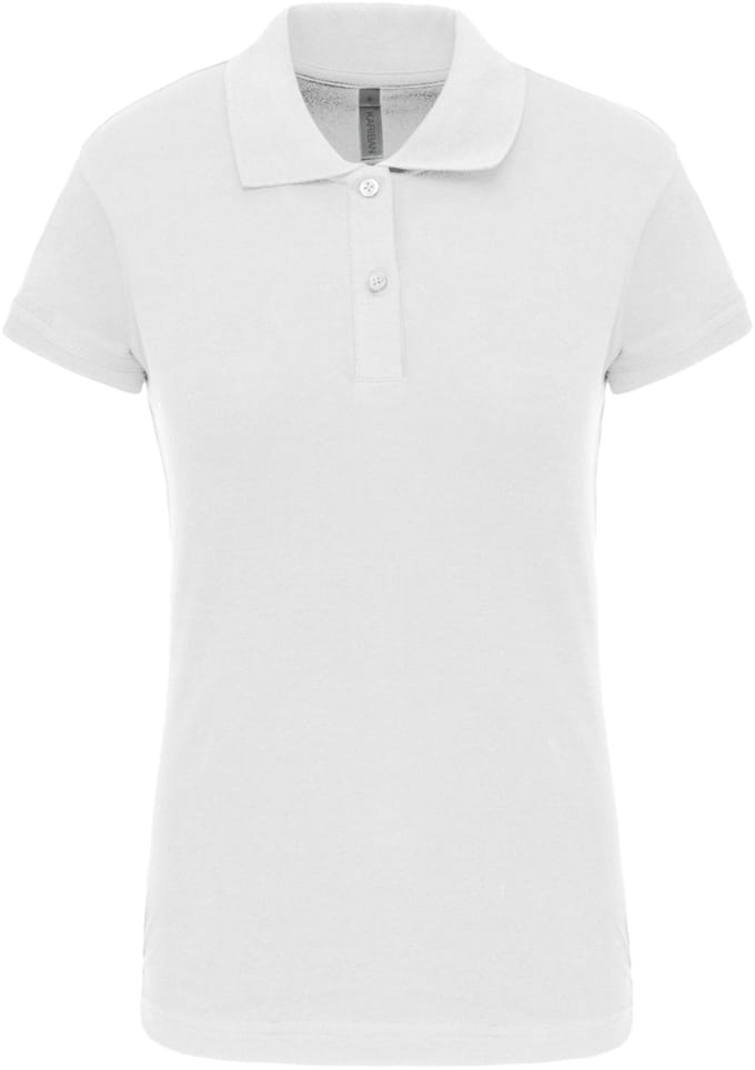 Kariban Piquépolo korte mouwen dames K240 - White - M