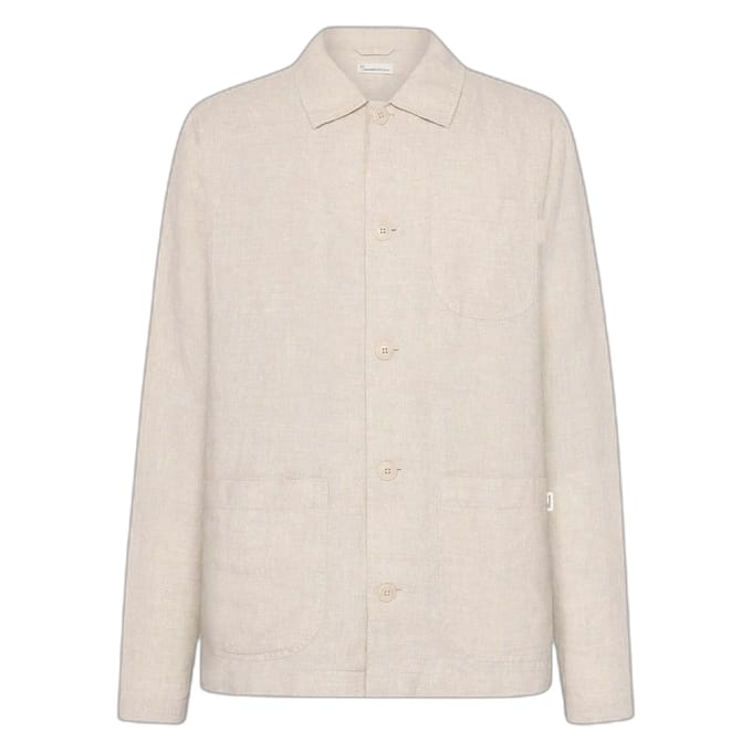 Linnen overshirt KnowledgeCotton Apparel