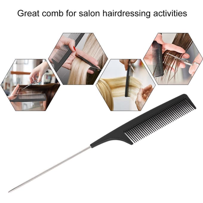 Peigne à cheveux en plastique pour salon de coiffure professionnel gray