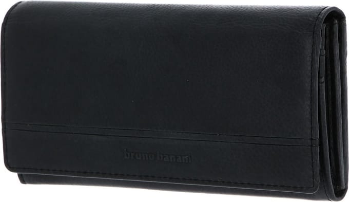 bruno banani Portemonnee Frankfurt Wallet with Flap Black Zwart