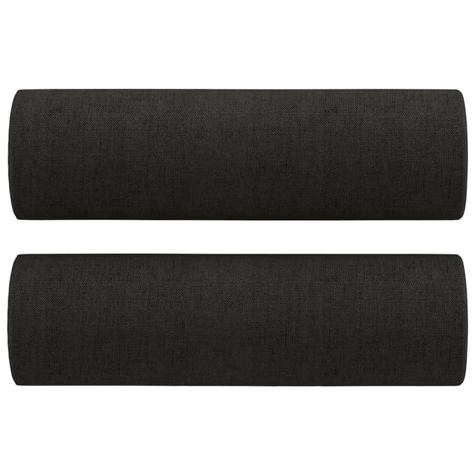 vidaXL - Sierkussens - 2 - st - 15x50 - cm - stof - zwart