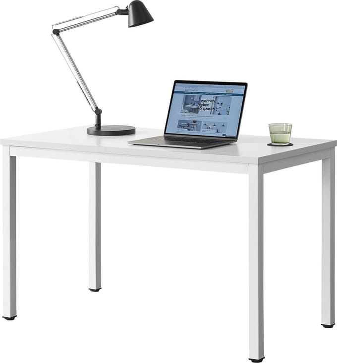 Bureau laptoptafel 120x60x75 cm Odense wit