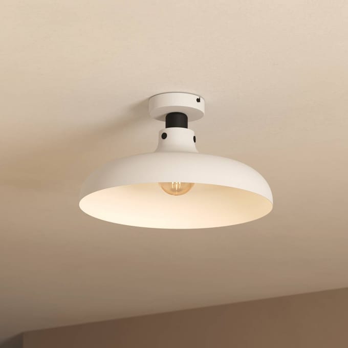 EGLO Matlock Plafondlamp - E27 - Ø 38 cm - Grijs|Zwart - Staal