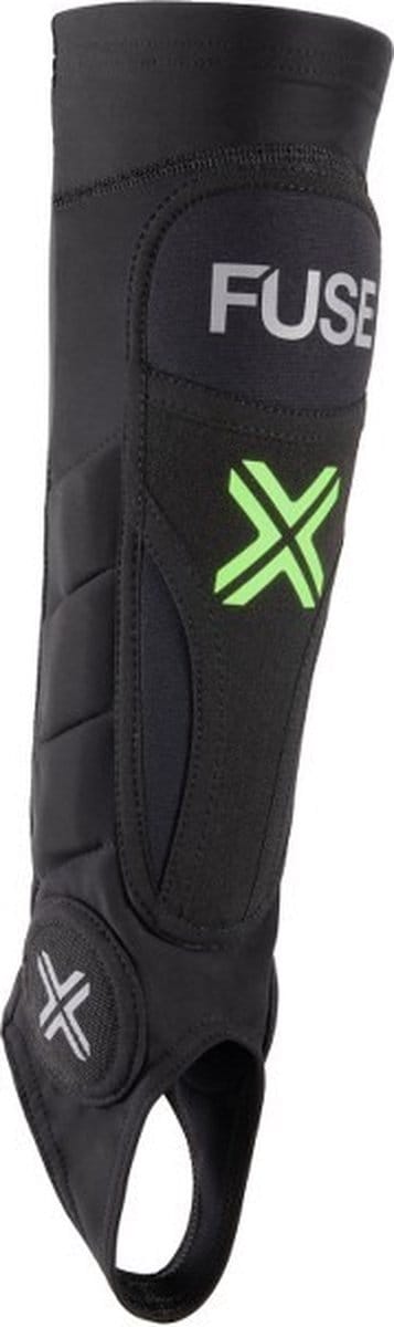 Fuse - Omega Pro - Scheenbeschermer - BMX - Volwassenen - Combo - Zwart - Neon Geel - M