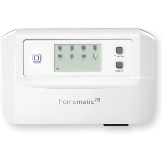 Homematic IP Vloerverwarmingscontroller - 8 kanalen -gemotoriseerd - Wit