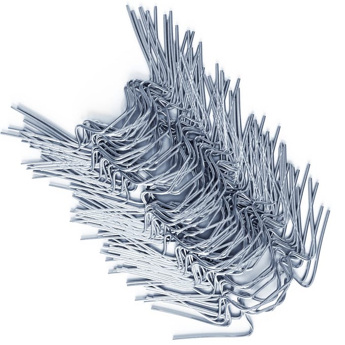 Deuba Broeikas Kasklemmen - 50 stuks 85x30mm - Zilver
