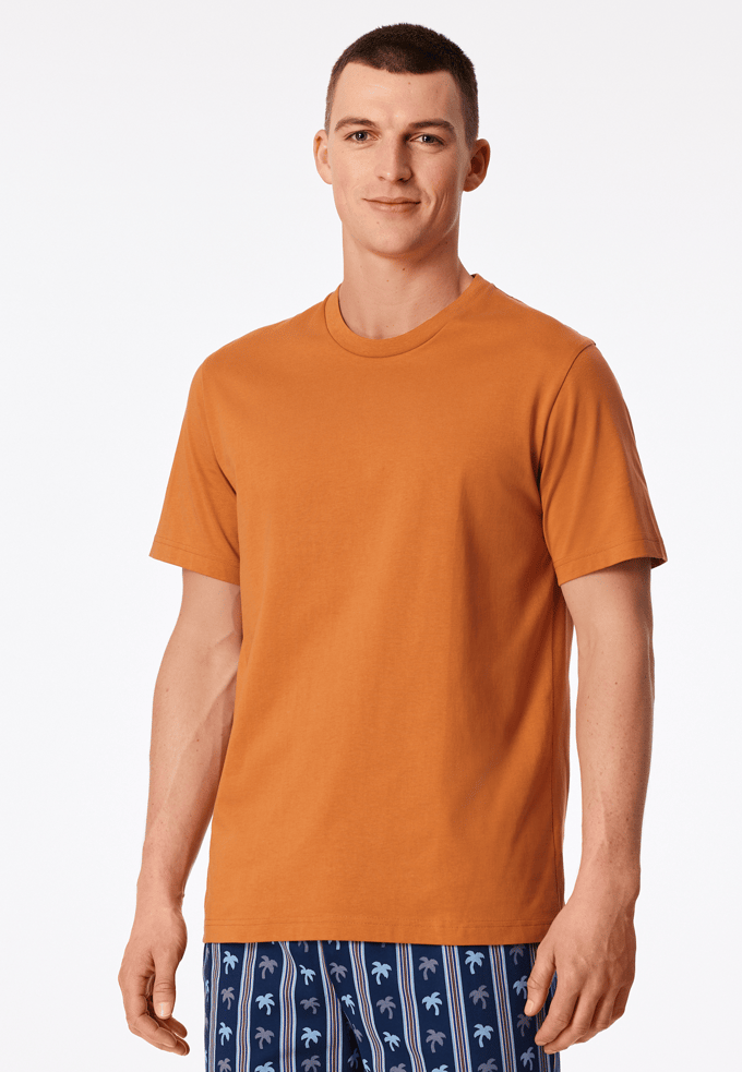 Shirt met korte mouwen, whiskykleurig - Mix+ Relax 48
