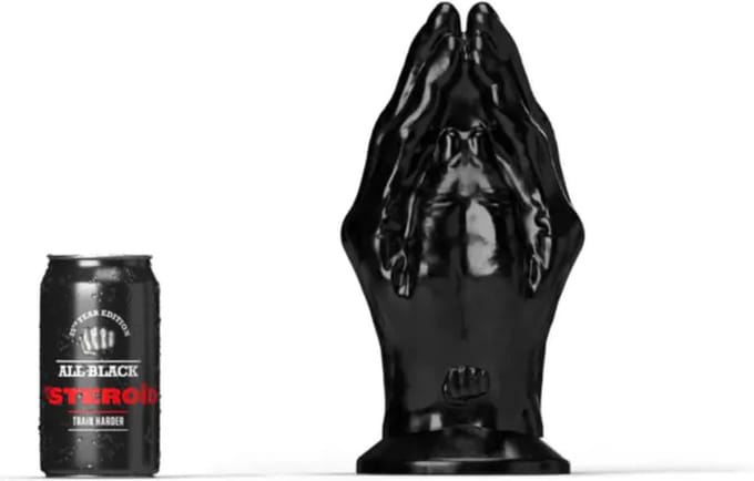All Black Steroïd - Hail Mary - Dildo - 23 x 12 cm - zwart