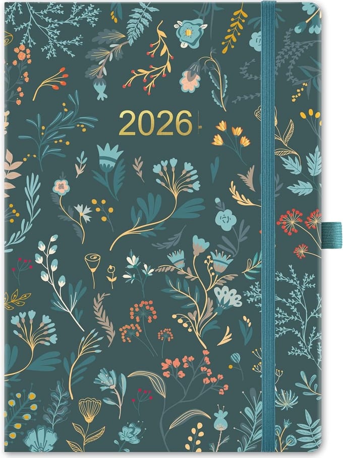 Agenda 2024 - Weekoverzicht - Elegant Groen Bladeren Design - Plan Planner