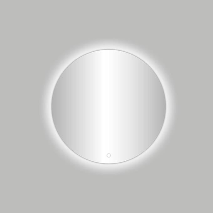 Badkamerspiegel Ingiro Rond - 60x60cm - Geintegreerde LED Verlichting - Touch Schakelaar