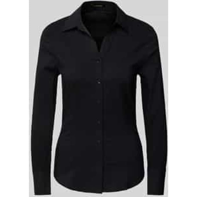 Overhemdblouse met labelstitching