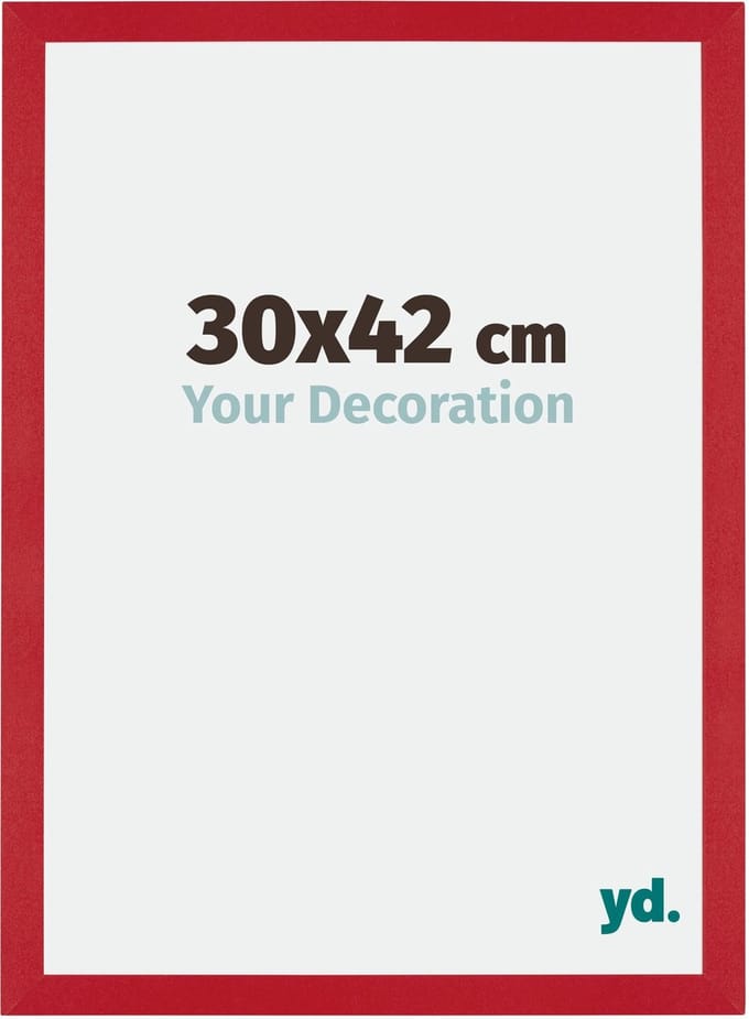 Your Decoration - Fotolijst 30x42 cm - MDF - Rood - Mura