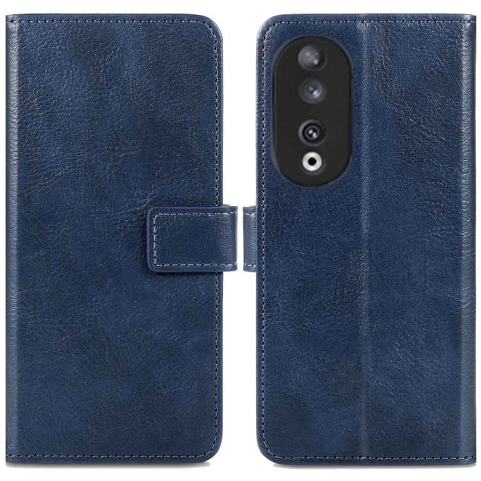 imoshion Hoesje - Geschikt voor Honor 90 - Luxe Bookcase - Donkerblauw