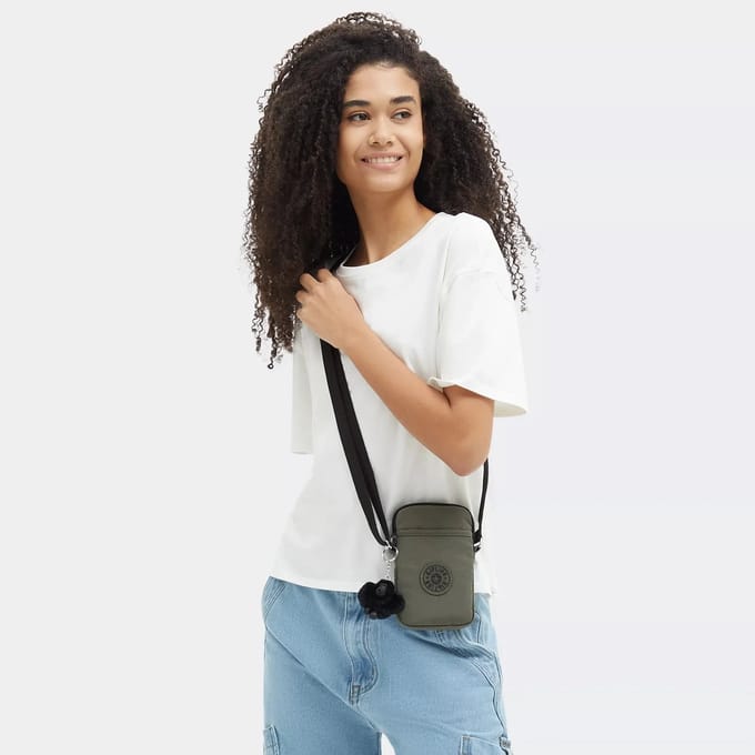 Kipling TALLY Telefoontas - Green Moss