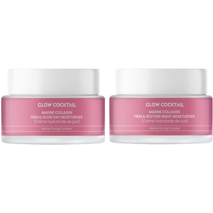 Glow Cocktail Marine Collagen Dag + Nacht Hydraterende Set 100