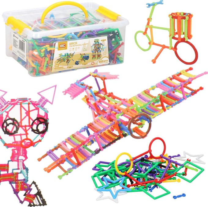 Speelgoed Constructiespeelgoed - Bouwspeelgoed - Buizen - Meerkleurig - 869 Stuks