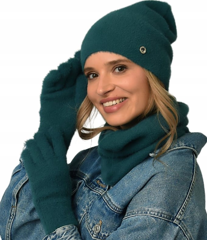 Alur - Dames Winter Set - Beanie - Sjaal - Handschoenen