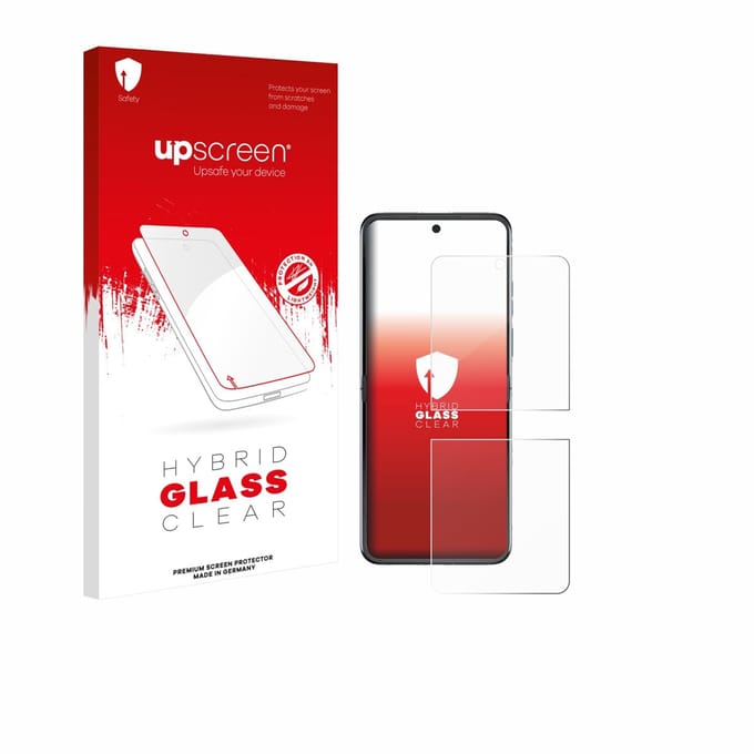 upscreen - Screenprotector voor Motorola Razr 60 - Folie Beschermfolie Beschermglas transparant
