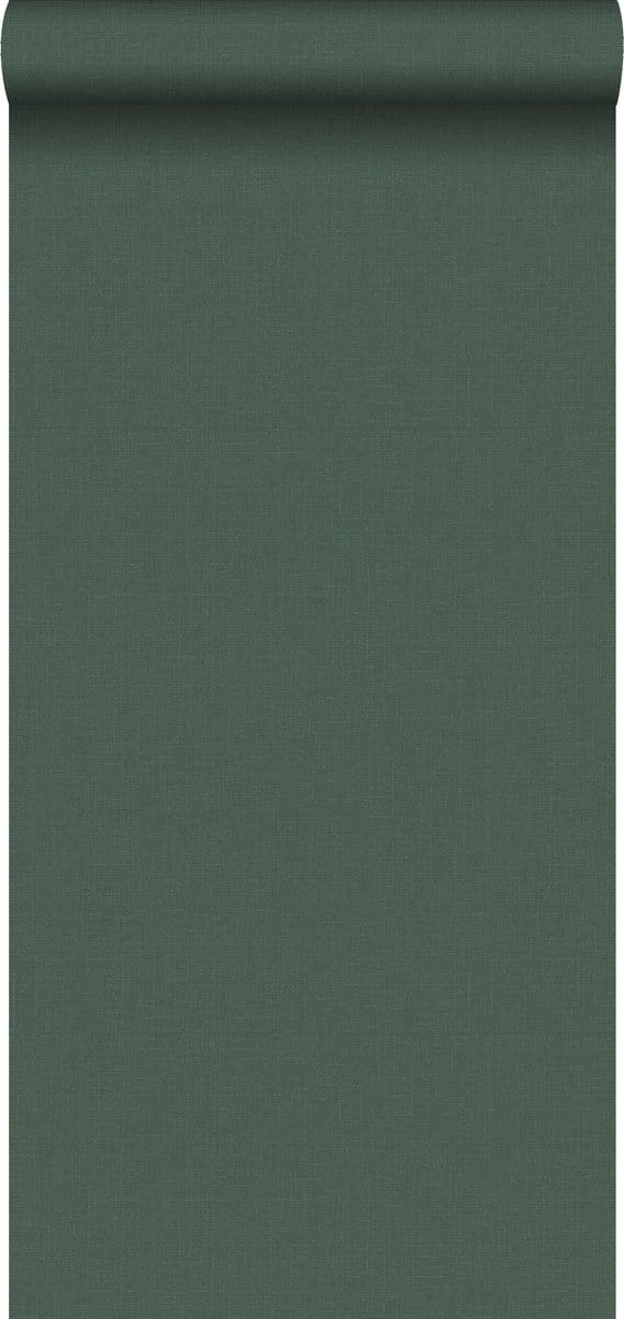 Walls4You behang effen donkergroen - 935344 - 0,53 x 10,05 m